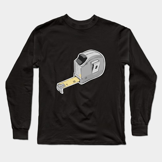 Tool Time : Tape Measure Long Sleeve T-Shirt by toz-art